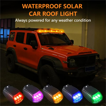 🚗60% RABATT! ☀️ Solcellslampa för Biltak – Vattentät IP65, Fjärrkontroll & Autonom Drift 🌙