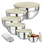 58 % rabatt🔥 6 DELAR rostfria blandningsskålar med 3 rivjärnstillbehör