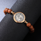 🛡️En väktares följeslagare✨Armband med naturliga träpärlor av Benedictus🎁Justerbart, lämpligt för både män och kvinnor