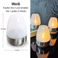 🕯️ KÖP 2 FÅ 1 GRATIS! ☀️ 6-Pack Solenergi-LED-Bordslampor – Flamlösa & Vattentäta, Auto Tänd/Släck med Skymningssensor för Trädgård & Fest 🏕️