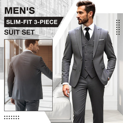👔 60% RABATT NU! 🕴️ Herrkostym i slim fit, 3 delar – Skräddarsydd passform, premiumtyg och perfekt för formella tillfällen 🤵