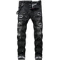 🔈🔈HETA NYA PRODUKTER - 60% RABATT👖Herrjeans med slim fit och slitna detaljer