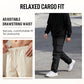 👖 50% RABATT NU! 🛠️ Herr stretchbyxor med fickor – Multi-fickor & dragsko midja – Casual raka byxor – perfekta för jobb, resor eller aktiva dagar 🏃‍♂️