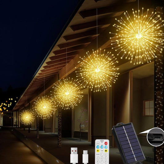 🎆60% RABATT! 💡 Fyrverkerier LED-ljusslinga med koppartråd – Flexibel koppartråd, varmt ljus och dekorativ festbelysning ✨