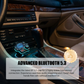 📻 50 % RABATT NU! 🚗 Universell FM-Bluetooth-sändare med två portar för bilen – trådlös musik, handsfree-samtal och dubbla USB-laddare 🔌