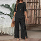 Oregelbundet tvådelat set 👗: Asymmetrisk topp + byxor med en knapprad — Löst och andningsbart 🛍️