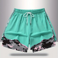 🏃‍60% PÅ 2-I-1-SPORTSHORTS! 🔥 Andningsbart tyg, kamouflagefoder och fickor för kvinnor🏃‍♀️✨