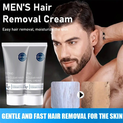 Hårborttagningskräm för män 🧔 Skonsam och icke-irriterande, kan användas på bröst, rygg, armar och ben ✨