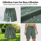 Cargoshorts 🩳 — Med sidofickor och cargofickor: Rymlig förvaring + Stöldskydd. UPF 50+ solskydd | Snabbtorkande tyg | Avslappnad passform med dragsko | Perfekt för vandring utomhus 🏞️