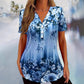 👚 60% RABATT! 🌸 Dam Elegant Blommönstrad Kortärmad Topp – Romantisk Design, Lätt Tyg & Perfekt För En Stilren Sommarlook ☀️