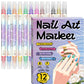 ✍️ 50 % RABATT! 💅 Nageldesignpenna med 2-i-1-spets – exakta linjer och detaljer – perfekt för hemmet eller på resan – snygg, professionell nagelkonst utan krångel ✨