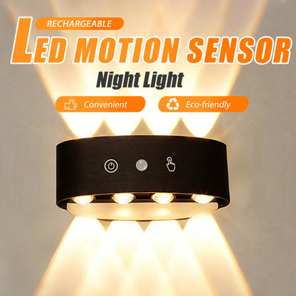 💡 50 % RABATT! 🔋 Uppladdningsbart LED-nattljus med rörelsesensor – justerbar ljusstyrka, magnetfäste och perfekt för hallar, trappor och sovrum 🌙
