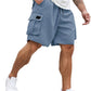 🩳 50% RABATT !!✨ Herr Casual Cargoshorts – Andningsbart Tyg, Justerbar Midja & Flera Fickor – Sommar Essential ☀️