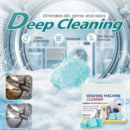 🏆 SISTA DAGENS ERBJUDANDE! 🔥 BEGRÄNSAD TID: KÖP 2, FÅ 1 GRATIS 🎁 Tvättmaskinsrengöring – 12 tabletter, rengör tvättmaskinens inre behållare på djupet och tar bort djurhår samt lukt 🧼