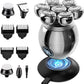 💪 7D-rakapparat med flytande huvud | 5-i-1-multifunktionell⚡ Trådlös laddning + LED-batteriindikator🚿 Kan användas både på torrt och vått hår · Tål vatten🪐 Perfekt att ta med på resan