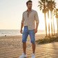 🩳 50 % RABATT NU! ⏰ Herr lätta denim-shorts – andningsbara, luftiga & perfekta för varma sommardagar, sval & bekväm hela dagen ☀️