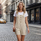 👖 50 % RABATT! ✨ Retro enfärgad overall – justerbara axelband, stora fickor & avslappnad passform – perfekt sommar-casual essential ☀️