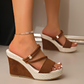👡 50% RABATT! ☀️ Sandaler med kilklack för damer – Bekväma, stadiga & snygga – perfekta för sommarklänningar, shorts eller en dag på stan – dämpad sula för långa promenader 🌸