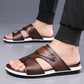 Herr Konstläder Slip-On Sandaler