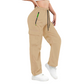 👖 BEGRÄNSAD TID: 50 % RABATT! 💥 Vintage-cargobyxor för dam med fickor – lös passform, andningsbara, justerbar midja ✨（副本）