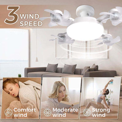 🌀 50% RABATT NU! 💡 Takfläkt med E27-fattning – Tyst 2-i-1 LED-fläkt med Fjärrkontroll – Svalka & Ljus i Ett 🏠