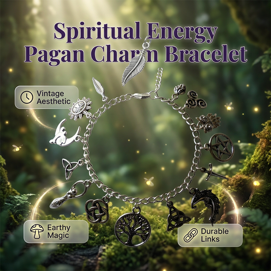 ✨50 % RABATT📿 Retro-armband i hednisk stil | Hänge med wicca-symboler · Retro-metall · Passar till allt i vardagen · Andlig symbolik | Vardagsmode