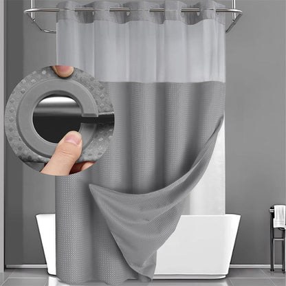 🧼 Waffelmönstrad duschdraperi 💧