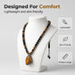 🧿 50% RABATT NU! Halsband med naturlig tigeröga för män – unikt, handpolerat & mångsidigt – för den moderne gentlemannen 👔✨