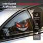 🔥 50 % RABATT! 😈 Solcellsdriven LED-varningslampa för bilar ”Teufelssauge” ✨ Vibrationssensor, USB- och solcellsladdning, universell för personbilar och lastbilar