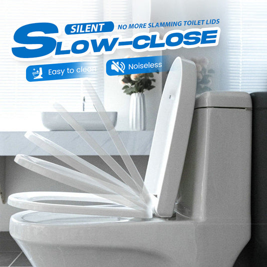 🚽💤 50% RABATT! Toalettsits med mjukstängning – Inget mer smällande. Snabbkopplade gångjärn, enkla att ta bort. Passar U-, V- och O-formade toaletter. En uppgradering som skapar lugn i badrummet! 🛁✅