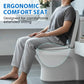 🚽💤 50% RABATT! Toalettsits med mjukstängning – Inget mer smällande. Snabbkopplade gångjärn, enkla att ta bort. Passar U-, V- och O-formade toaletter. En uppgradering som skapar lugn i badrummet! 🛁✅