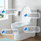 🚽💤 50% RABATT! Toalettsits med mjukstängning – Inget mer smällande. Snabbkopplade gångjärn, enkla att ta bort. Passar U-, V- och O-formade toaletter. En uppgradering som skapar lugn i badrummet! 🛁✅