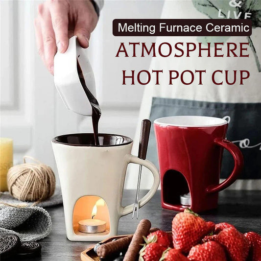 🎅JULREA 50% RABATT🍫Chokladfondue-mugg i keramik