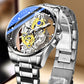 ⌚ 50% RABATT! ✨ Lyxig Skeleton Herrklocka med synligt urverk & tourbillon-effekt – Vattentät & självlysande 🌟