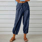 💓60% RABATT!💞 Dambyxor med vida raka ben – Andningsbar bomull och linne, smickrande passform och praktiska fickor 👖